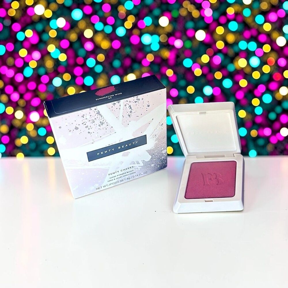 FENTY BEAUTY Fenty Cheeks Suede Powder Blush - Summertime Wine NIB 0.14 fl oz